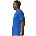 thumbnail image 3 of Gildan Softstyle Men's Midweight T-Shirt, Short Sleeve Classic Fit Cotton Tee, Royal, 3XL, 3 of 5