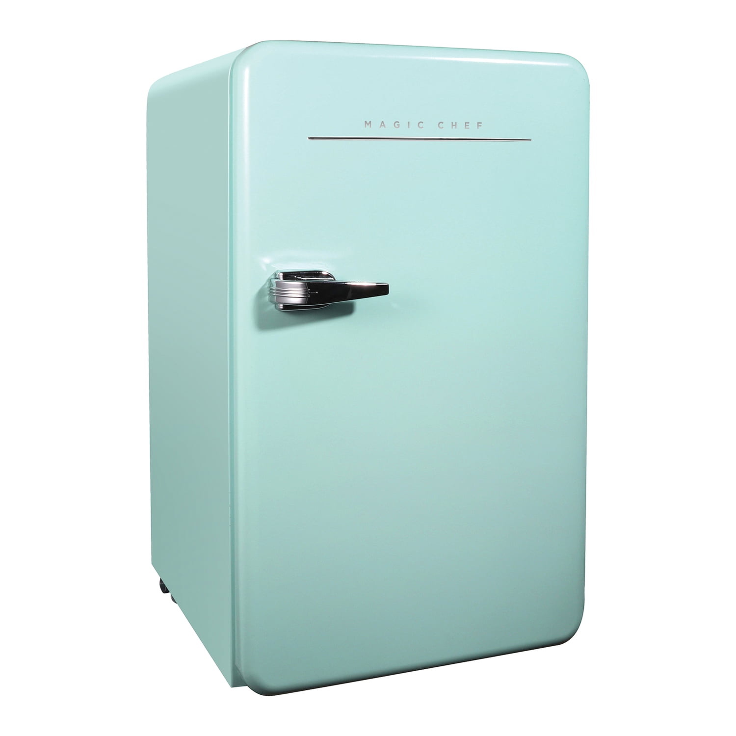 Magic Chef 0.7-cu. ft. 700-Watt Retro Countertop Microwave and 3.2-cu. ft. Energy-Star Certified Retro Mini Fridge Kit, Green