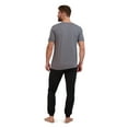 thumbnail image 2 of Hanes Men’s Ultrasoft T-Shirt and Jogger French Terry Pajama Set, 2-Piece, Sizes S-5XL, 2 of 5