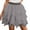 Grey, variant on KHONTS Women's Tulle Mini Skirt Ruffled Mesh Puffy Ballet Tutu Skirts 50s Carnival Party Elastic Waist Short Underskirts White XL