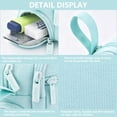 thumbnail image 2 of Rirool Large Capacity Pencil Case with Initial Letter, Expandable Pencil Pouch with Zipper, Cute Aesthetic Pen Bag for School Supplies, Kids Teen Girls Adults Green, 2 of 7