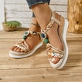 thumbnail image 2 of Womens Sandals Comfortable Fashion Women Casual Round Head Comfy Sandals Beach Casual Shoes, 2 of 10