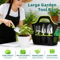 thumbnail image 6 of Deli Garden Tool Set, 8 Pieces Stainless Steel Heavy Duty Gardening Tool Set,Outdoor Gardening Hand Tools with Storage Bag,Ideal for Planting and Maintaining Gardens,Gardening Gifts for Women, Men, 6 of 9