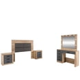 thumbnail image 1 of Recamara Matrimonial Kessa Muebles Andrea 5 Piezas Roble, 1 of 22