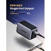 UGREEN Nexode USB C Charger, 65W GaN Charger Block with 3 Fast Charging Ports Compatible for MacBook, Compatible for iPhone, Compatible for iPad and more