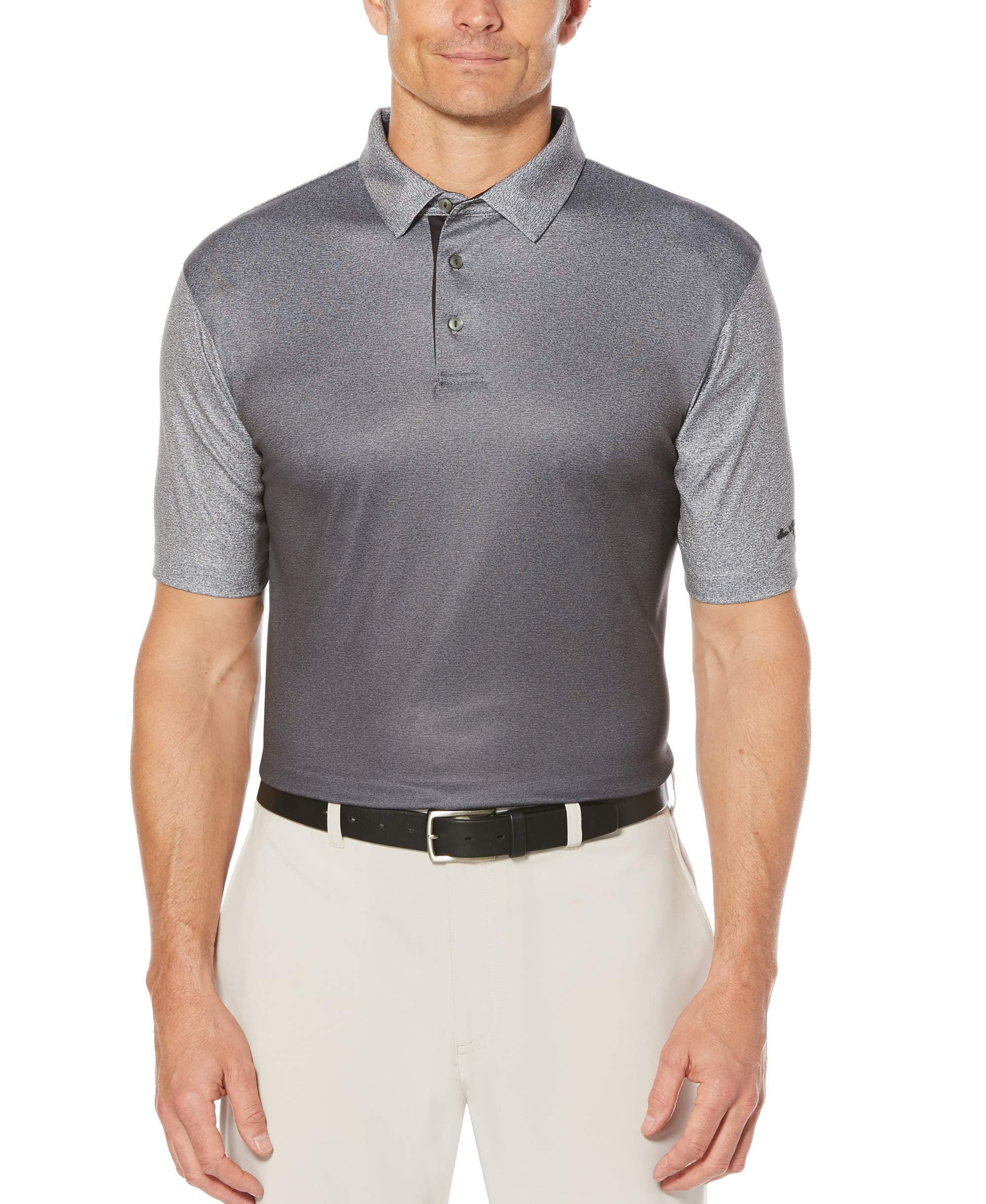 Big Men's Performance Short Sleeve Ombre Printed Golf Polo by Generic