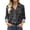 Black, variant on Women's Satin Long Sleeve Shirt Women's Retro Flower Casual Printed Shirt Brown XXL
