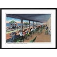 thumbnail image 2 of Art.com Hampton Beach, NH, Listening to the Band on the Casino Veranda Scene Art Print by Lantern Press, Black Frame Wall Art, 29" x 21", 2 of 5