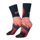 thumbnail image 1 of Balery Colorful Floral Flamingo Calcetas Largas con Estampado para Hombre y Mujer – Suaves y Transpirables, Talla Única (US 5-11), 1 of 6