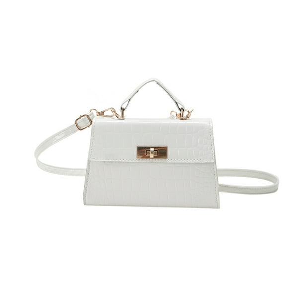 Bolsa De Hombro Bolso de mano para mujer, bolso de mano de piel sintética, bolso cruzado elegante (blanco) Ehuebsd Para Estrenar