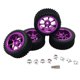 thumbnail image 4 of 4 ruedas y neumáticos RC, neumáticos y llantas RC, pieza de actualización RC, repuesto para Wltoys violeta, 4 of 9