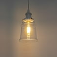 thumbnail image 3 of Kiven Can Lights Retrofit Recessed Lighting with E26 Power Outlet Adapter, 4/5 Inch Replacement Conversion Kit, Farmhouse Glass Pendant Lighting for Living Room Hallway Kitchen,1 Light,Black, 3 of 7