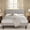 Light Gray, variant on RK Queen Size Metal Platform Bed Frame with Square Tufted Velvet Upholstered Headboard, Wood Slat Support, No Box Spring Needed, Pink