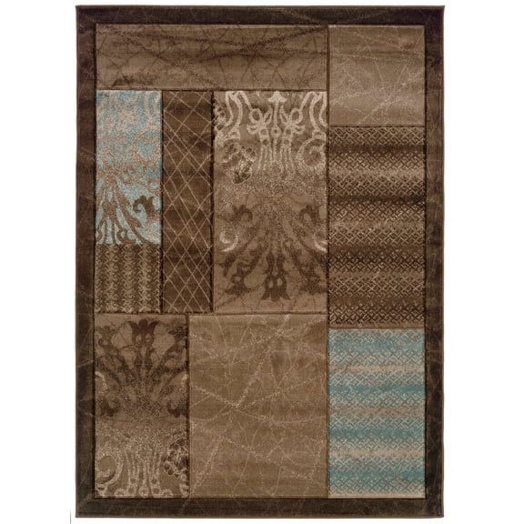 Milan Blocked Abstract Pattern Rug
