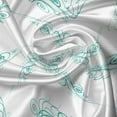 thumbnail image 5 of Ambesonne Turquoise Valance Pack of 2, Swirling Branch Lines, 54"X12", Turquoise, 5 of 5