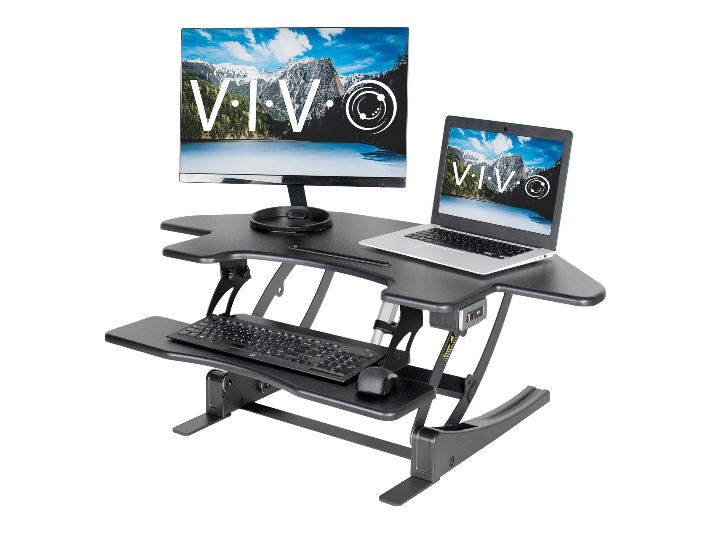 VIVO DESKV000VCE Standing desk converter electric height