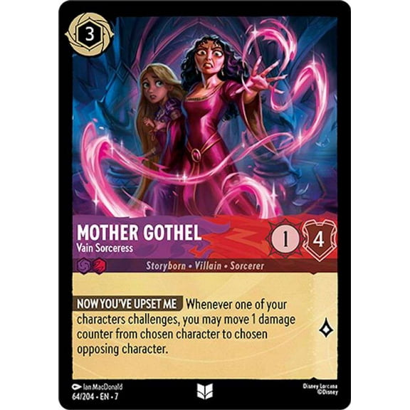 Disney Lorcana Archazia's Island Uncommon Mother Gothel - Vain Sorceress #64
