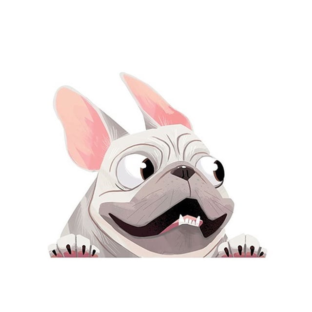 EGNMCR Wall Stickers, Cute Stickers Three-dimensional Simulation Dog Car Sticker Pet Dog Sticker Wate Waterproof sticker