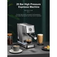 thumbnail image 2 of Cozeemax Espresso Machine, 20Bar Compact Espresso and Cappuccino Maker with Milk Frother Wand, Professional Espresso Coffee Machine for Cappuccino and, 2 of 5