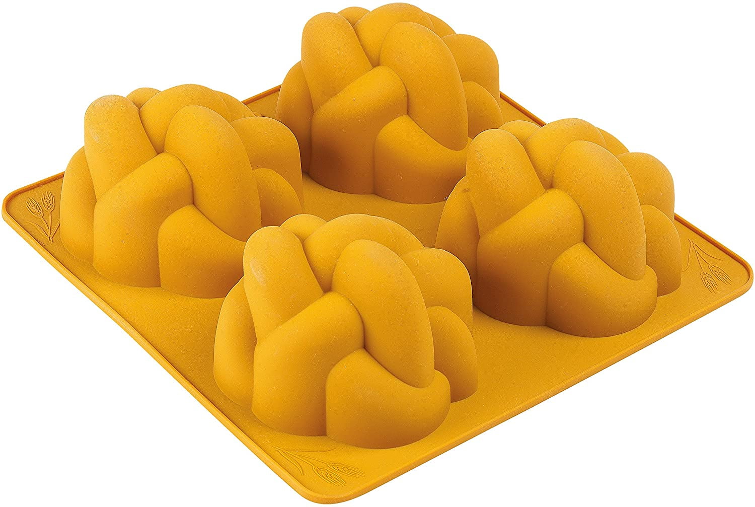The Kosher Cook, Mini Silicone Mold Challah Pan Braided Bread