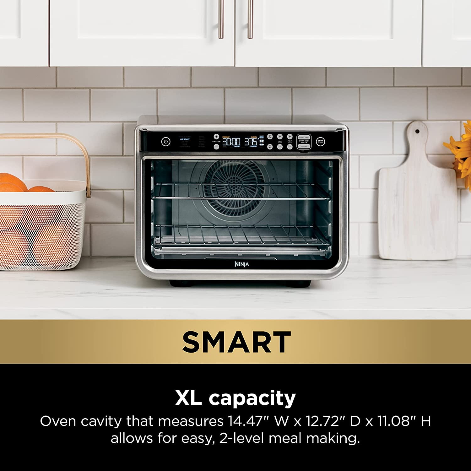 Ninja - Foodi 10-in-1 Smart XL Air Fry Oven - Stainless Silver - Invastor