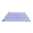 thumbnail image 2 of Ahgly Company Machine Washable Indoor Rectangle Abstract Blue Modern Area Rugs, 2' x 4', 2 of 4