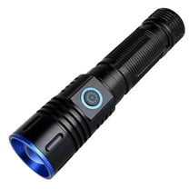 Hvmvliv Bright Flashlight Rechargeable Flashlights High Lumenss Small Flashlight Powerful Flashlight with Zoomable 4Modes Flashlights for Emergencies Black
