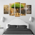 thumbnail image 3 of Cuadro Decorativo Árbol De La Abundancia Juego De 5 Piezas 150x80cm Ideal Para Sala Oficina Frases Motivacionales, 3 of 5