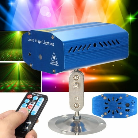 Mini LED Projector Laser Stage Light R&G DJ Disco Christmas Party Club Laser Show Automatic/ Sound Activated/ TF