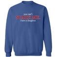 thumbnail image 2 of OXI Crewneck Sweatshirt - You Can't Scare Me,Basic Casual Sweatshirts for Men's and Women Fleece Sweatshirt Long Sleeve- Indigo Blue Small, 2 of 2