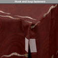 thumbnail image 4 of Reptile Dog Crate Cover, Colorful Snakes Pattern with Tribal Circles Shapes Australian Wildlife, Easy to Use Pet Kennel Cover for Dogs, 35" x 23" x 27", Burgundy Orange White, by Ambesonne, 4 of 6