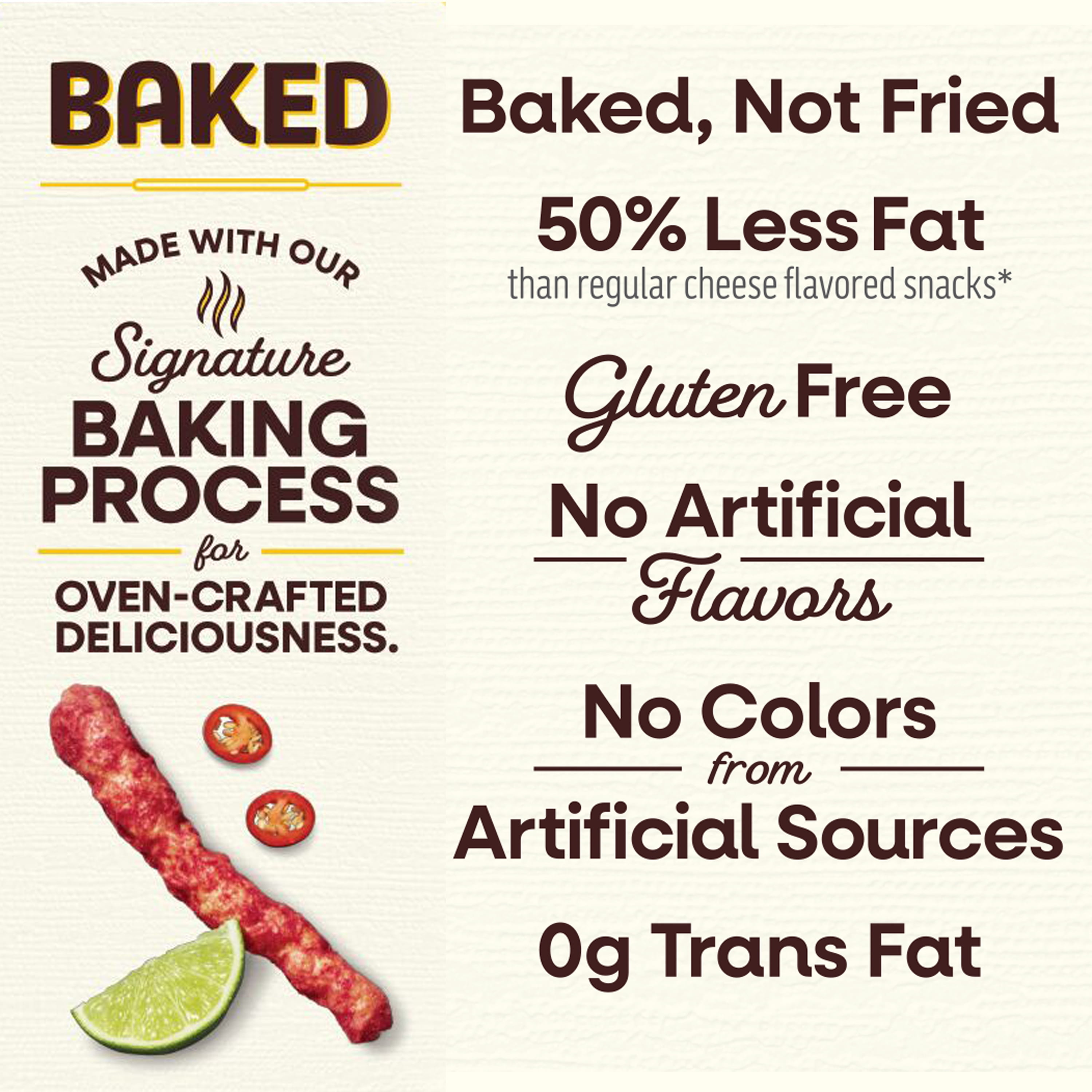 Baked Cheetos Crunchy 50% Less Fat Flamin’ Hot Limon Cheese Flavored Snacks Bag, 7.6 oz