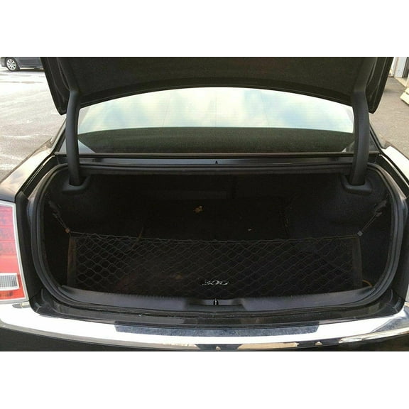 EACCESSORIES EA Trunk Organizer Cargo Net for Chrysler 300 2011-2019 – Envelope Style Cargo Net for Sedan – Premium Mesh Elastic Car Trunk Organizer Vehicle Carrier Storage – Compatible Chrysler 300