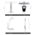 thumbnail image 2 of Lámpara de mesa Lámpara de escritorio LED Lámpara de escritorio de carga USB Lámpara de mesa de aprendizaje de lectura ultrafina para el cuidado de los ojos, 2 of 8