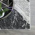 thumbnail image 4 of Natural Geo Jasmine 4'11" x 7'5" Modern Wavy Abstract Gray/Black Area Rug, 4 of 6