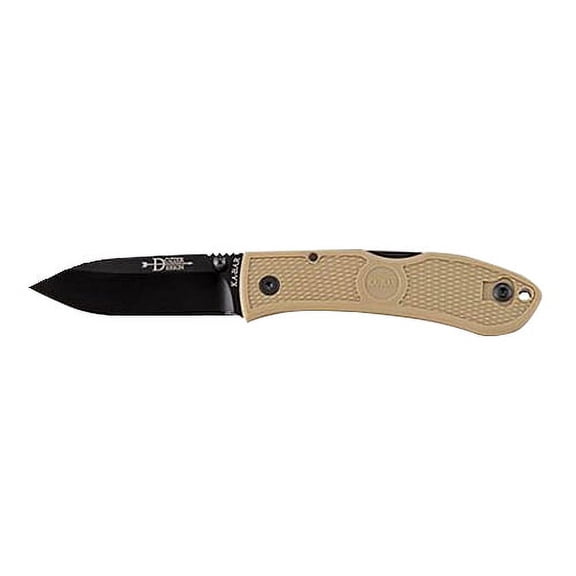KA-BAR DOZIER FOLDING HUNTER AUS-8A DROP POINT BLADE COYOTE BROWN ZYTEL