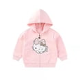 thumbnail image 4 of Hello Kitty niños primavera y otoño nueva chaqueta con capucha de algodón con estampado para niñas ropa de salida con cremallera de dibujos animados para bebés, 4 of 5