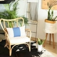 thumbnail image 6 of White and Blue Midsection Lumbar Throw Pillow, 6 of 10