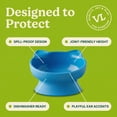 thumbnail image 5 of Vibrant Life 0.8-Cup Plastic Elevated Cat Ear Bowl, Blue, 5 of 8