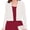 White, variant on Women's Long Sleeve White Cropped Cardigans Sweaters Open Front Knit Short Shrugs for Dresses, Size L
