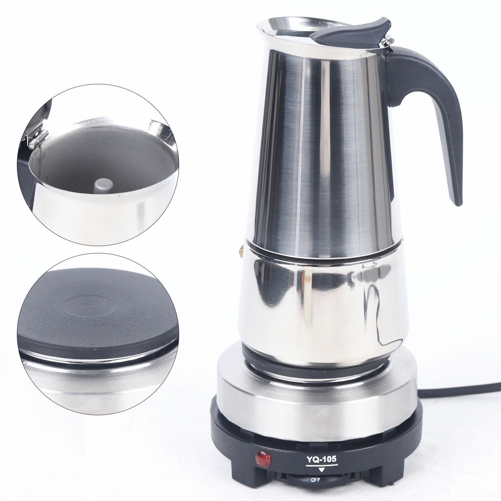 DENEST 8L/2.11gal Premium Commercial Coffee Machine Large Stainless Steel  Coffee Maker