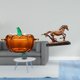 thumbnail image 2 of Plato de dulces de cristal con forma de calabaza y tapa, figura de caballo, escultura coleccionable de tarro de para decoración del hogar, es, 2 of 8
