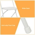 thumbnail image 6 of UBesGoo 6 Pack Folding Dining Chair, Plastic Portable Chairs, White, 6 of 8