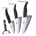 thumbnail image 4 of 3-Piece Myvit Kitchen Knives Set 5-inch Sharp Ceramic Blade Knife 4-inch and 3-inch Fruit Paring Knife for Cutting Boneless Meats, Sashimi, Fruits and Vegetables, 4 of 6