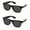Black, variant on 2 Pairs of Outdoor Full Lens Reading Sunglasses - Cool Outdoor Readers For men Or Women