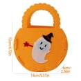 thumbnail image 3 of Halloween Trick or Treat Candy Bag Gift Bags Pumpkin Candy Tote Bag Halloween Party Favor Bags with Handles Halloween Candy Pumpkin Bucket Halloween Party Supplies Decorations for Teens, 3 of 6