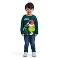 thumbnail image 4 of Dr. Seuss The Grinch Toddler Unisex Long Sleeve Green Tee Shirt, Sizes 12M-5T, 4 of 6