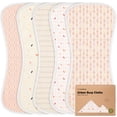 thumbnail image 1 of Paños para eructar KeaBabies, 5 unidades, algodón orgánico, 53 x 27 cm, 1 of 9