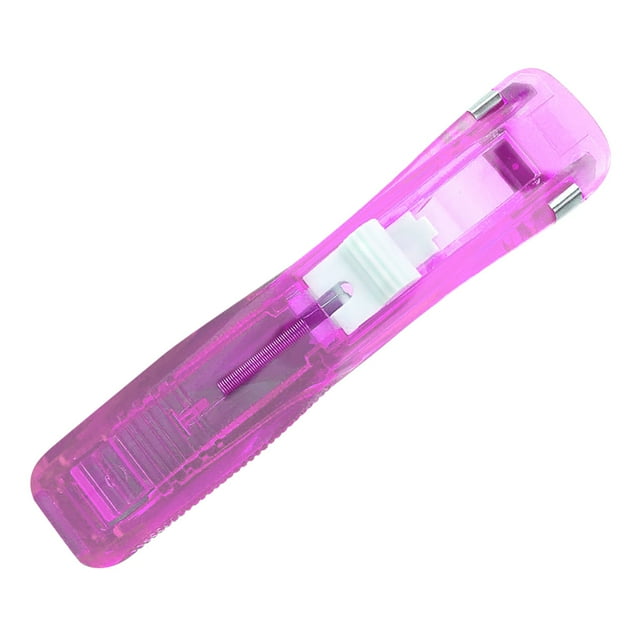 Less Than 5 Office&Craft&Stationery Transparent Clip Pusher Reusable Portable Handheld Paper Clam Clip