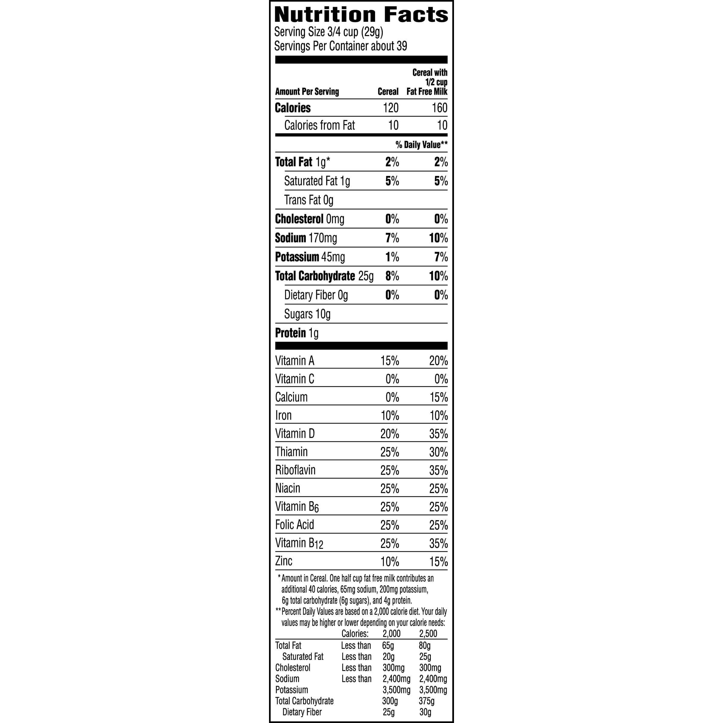 Cocoa Pebbles Nutrition Label vrogue.co